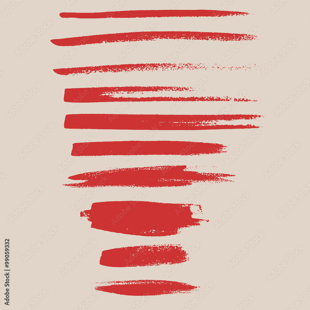 Obraz premium red brush strokes - the perfect backdrop for your text