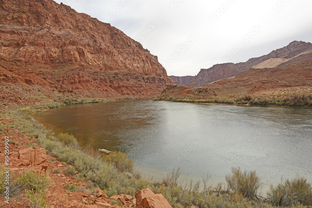 River in a Desert Canyon