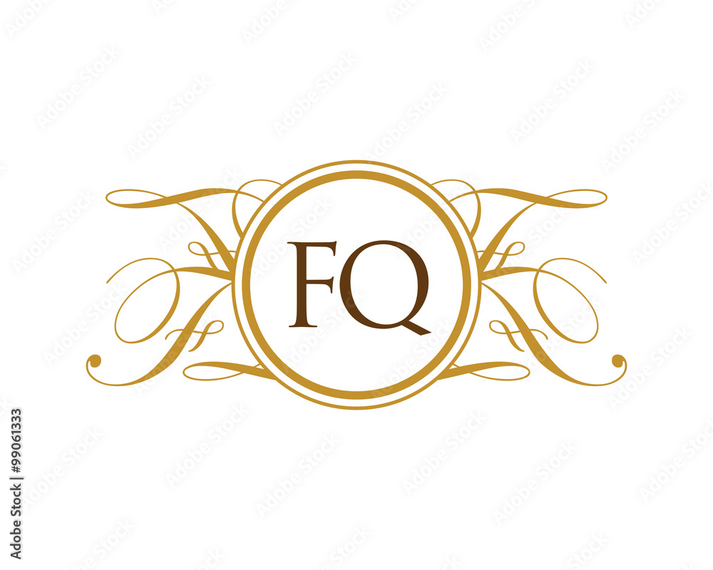 FQ Luxury Ornament Initial Logo FQ Luxury Ornament Initial Logo