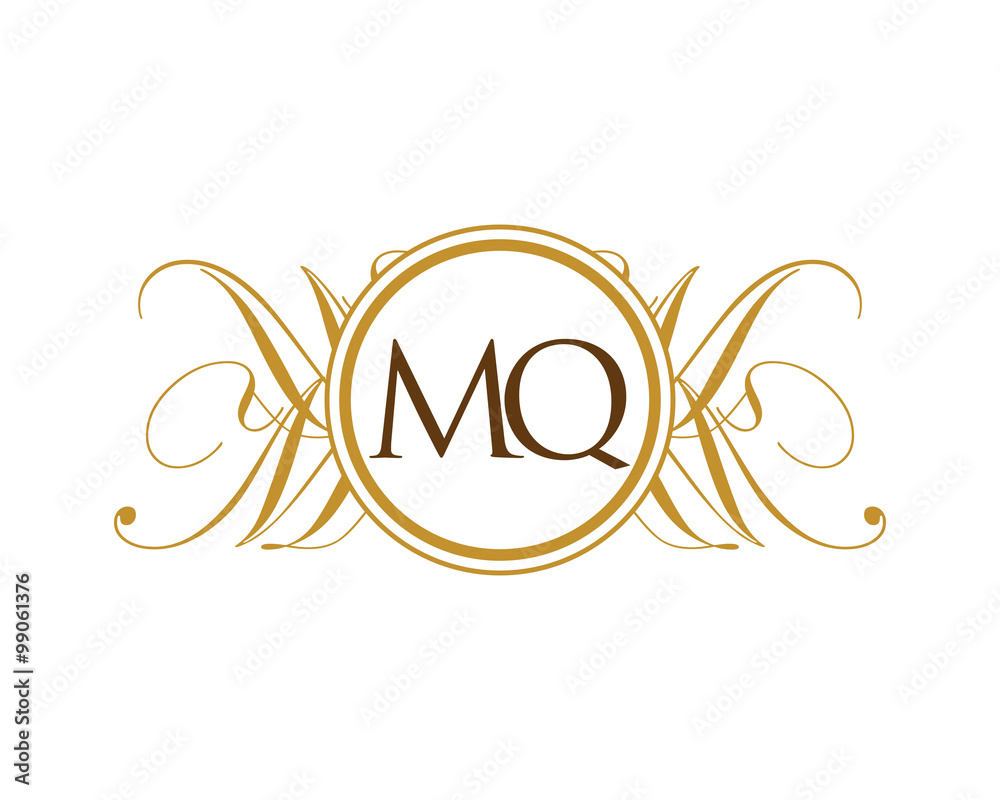 MQ Luxury Ornament Initial Logo MQ Luxury Ornament Initial Logo