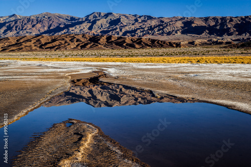 badwater basin and mountains
