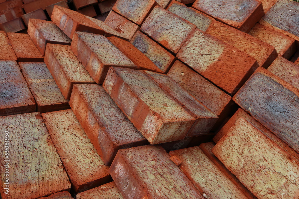 Ground bricks on a pallet Ground bricks on a pallet