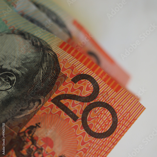 Money Twenty Dollar Notes Australian