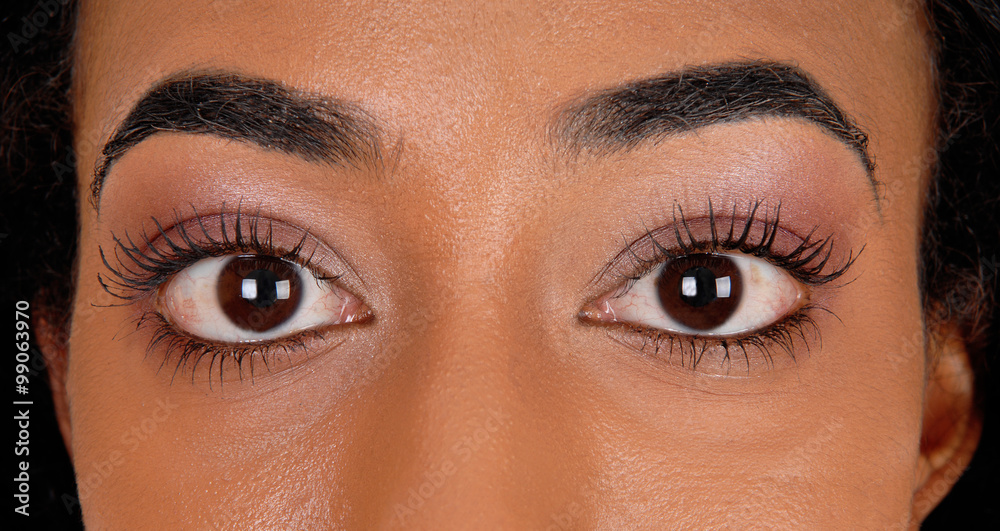 Fototapeta premium Big eye's of an African American teenager.
