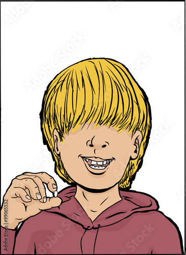Happy Boy with Missing Tooth