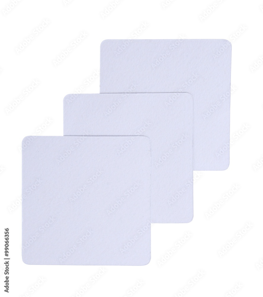 Square blank sheet of paper isolated on white with clipping path Square blank sheet of paper isolated on white with clipping path