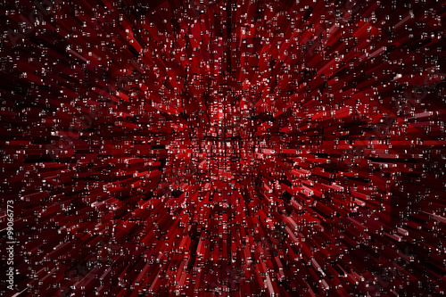 red blocks abstract background