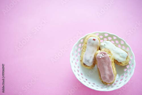 Cream eclairs