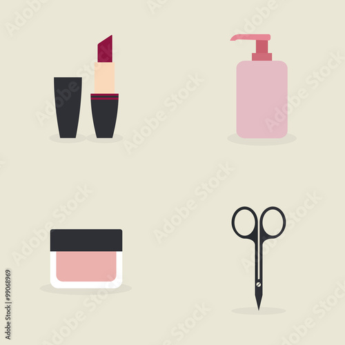 Abstract Makeup objects