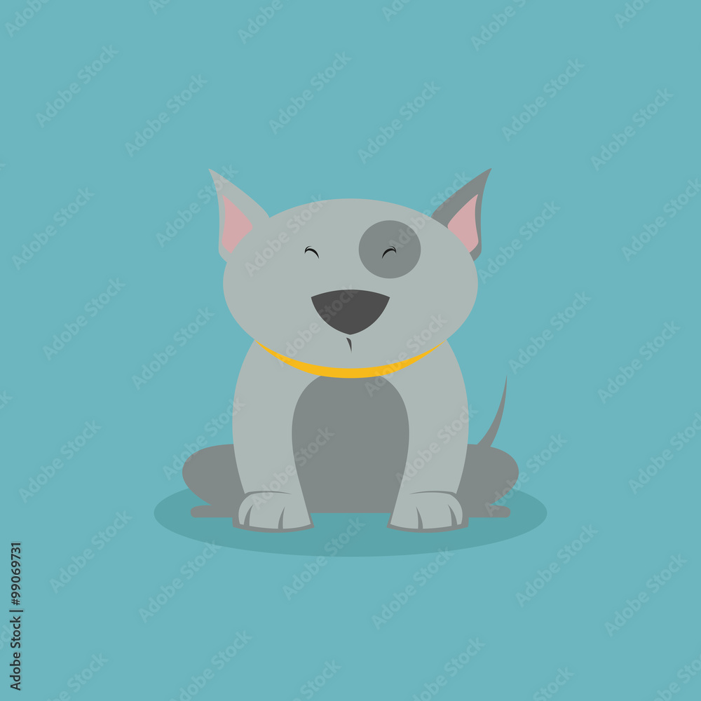 Obraz premium Cute Cartoon Dog