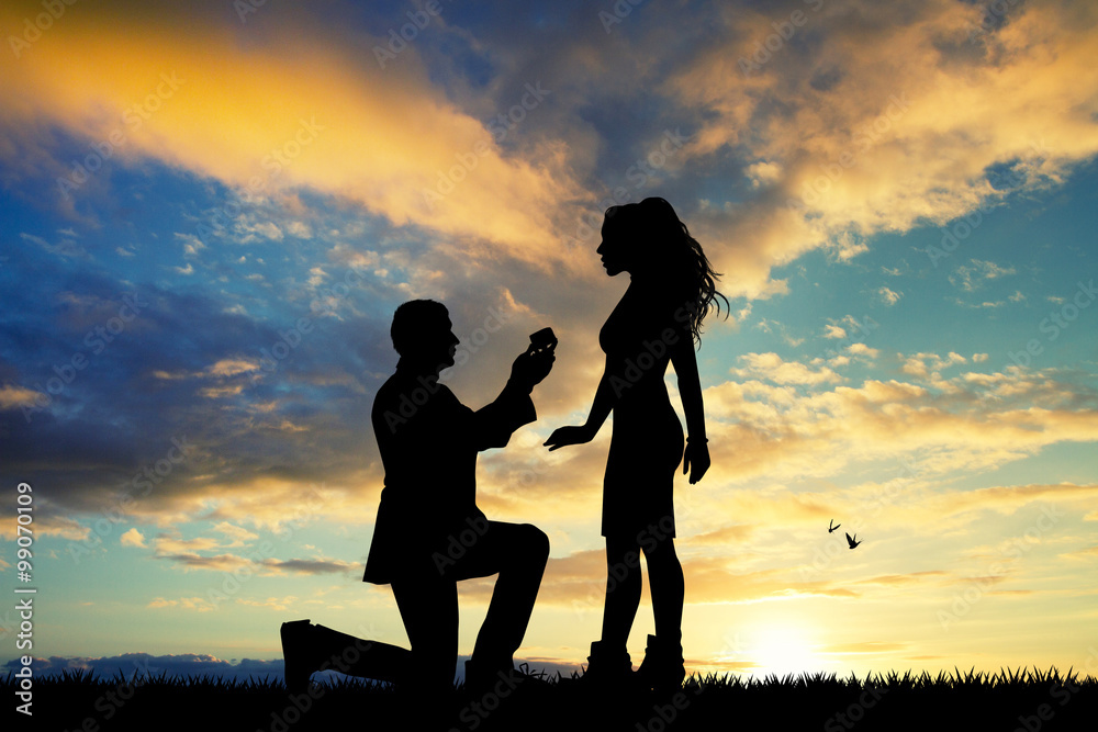 marriage proposal to the woman