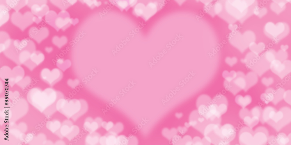 Beautiful Abstract Bokeh Background For Valentine Day - obrazy, fototapety, plakaty 