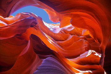 Crédence de cuisine Rouge Lower Antelope Canyon près de Page  © andreykr