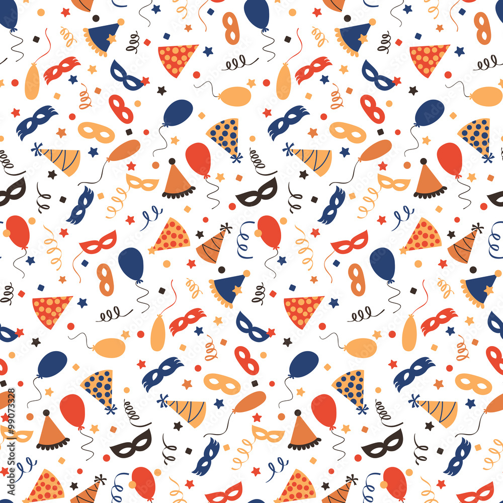 Carnival background - seamless pattern Stock Vector | Adobe Stock