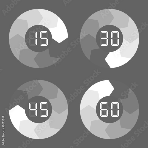 Timer icon. Vector Eps10