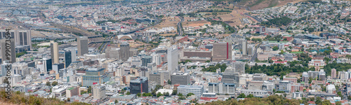 Panoramic view Cape Town central business district