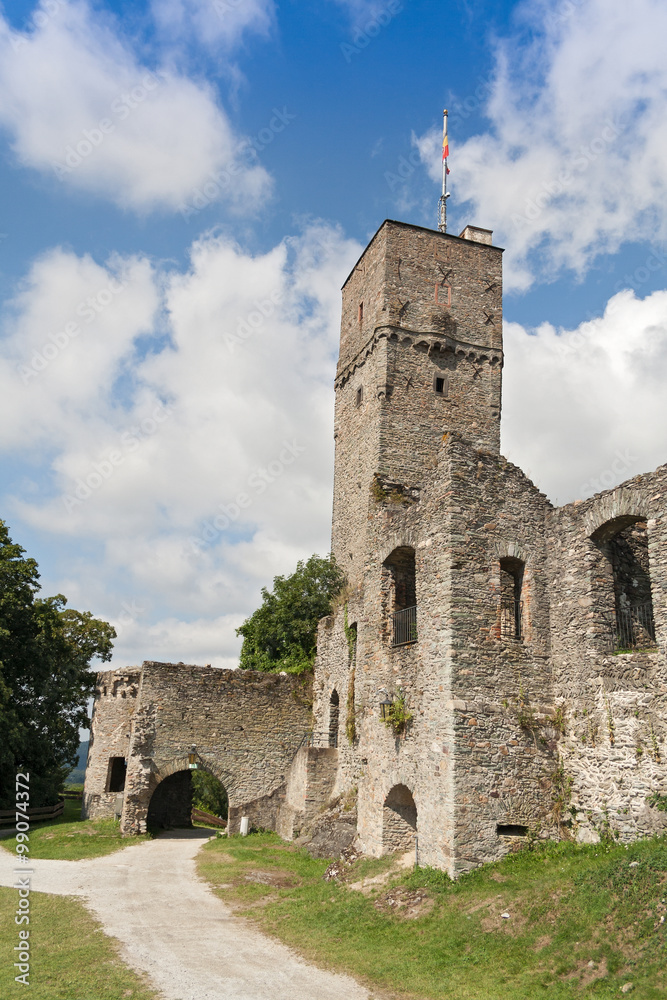 the tower of the castle ruin Koenigstein im Taunus