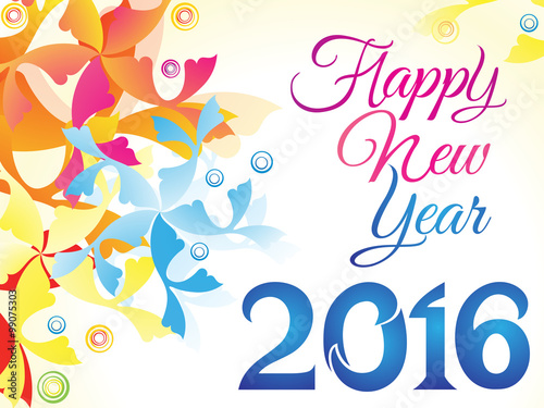 abstract colorful artistic new year background