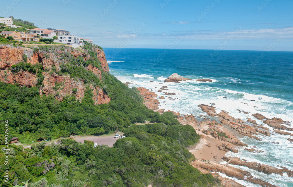 Fototapeta premium Luxury houses and beach in Knysna