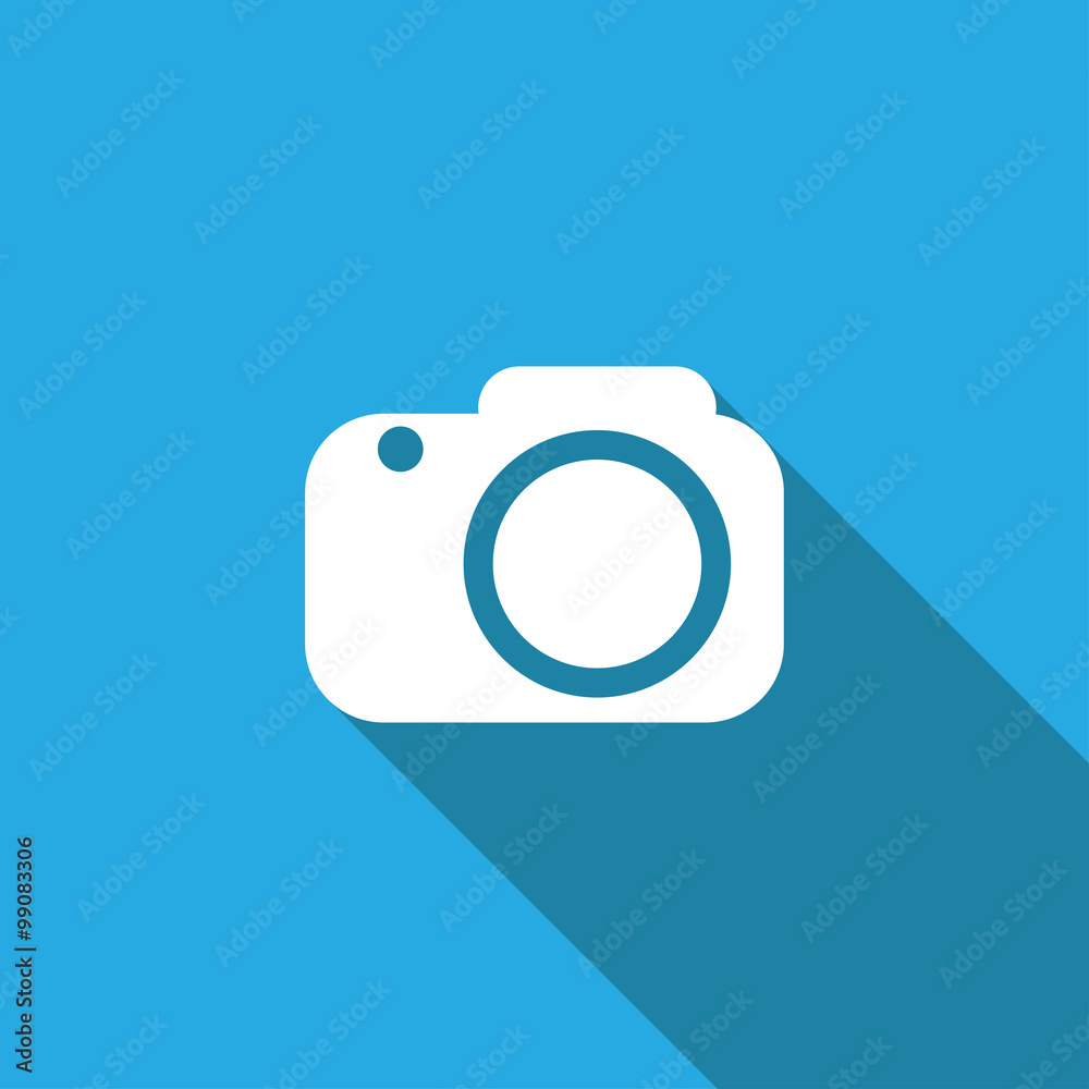 camera icon,long shadow