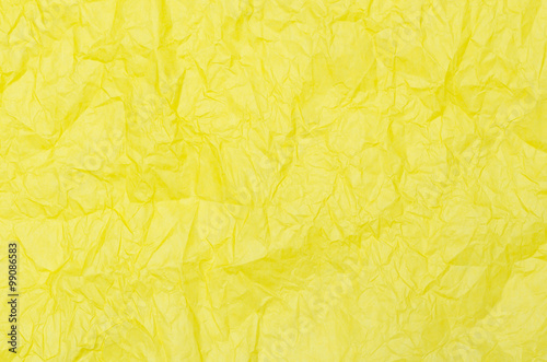 yellow creased tissue paper background