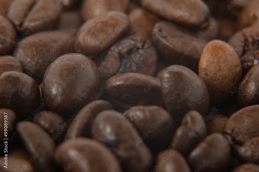 Kaffeebohnen nah Kaffeebohnen nah