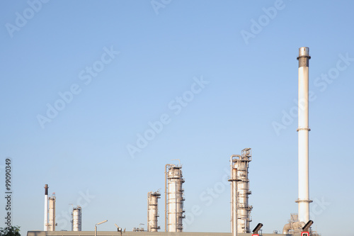 Oil refinery industry for factory background