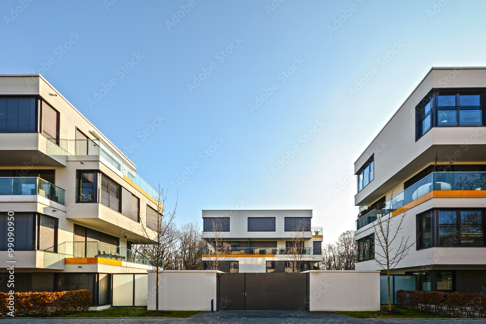 Modernes Wohnen in der Stadt, Wohngebäude Mehrfamilienhäuser Modernes Wohnen in der Stadt, Wohngebäude Mehrfamilienhäuser