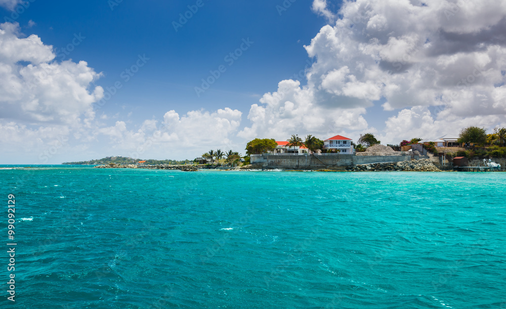 View of the islands of the Caribbean .