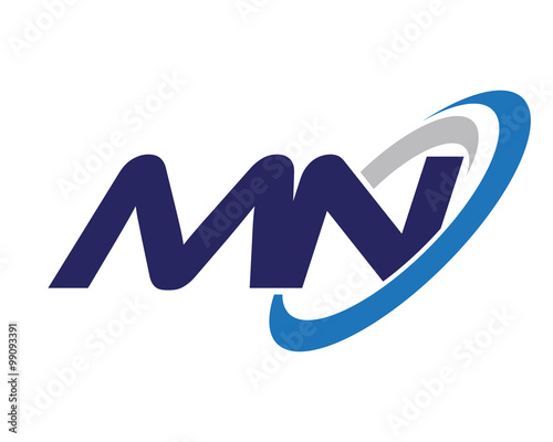 MN Letter Swoosh Network Logo