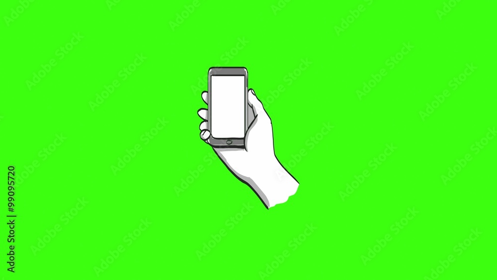 Hands Holding Phone Animated Hand Drawn Hands Holding Phone Animated Hand Drawn