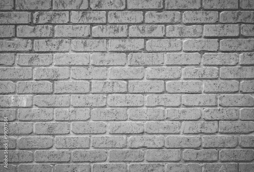 White brick wall texture and background seamless