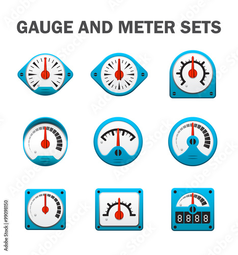 Gauge meter sets