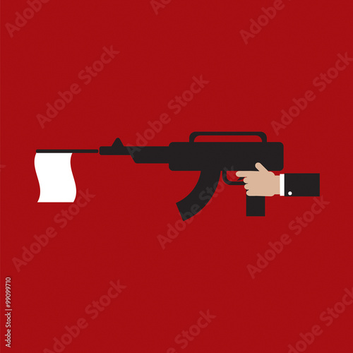 Surrender Vector Illustration.