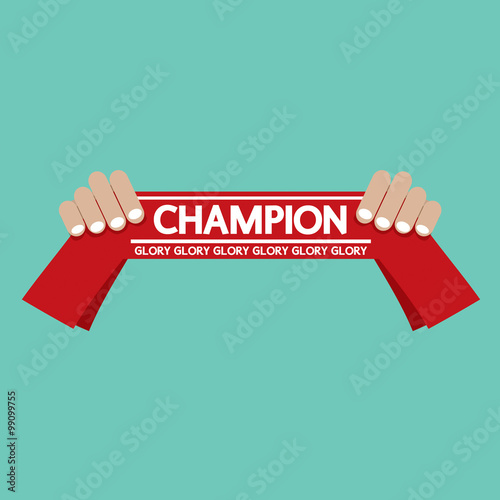 Sport Fans Vector Illustration.