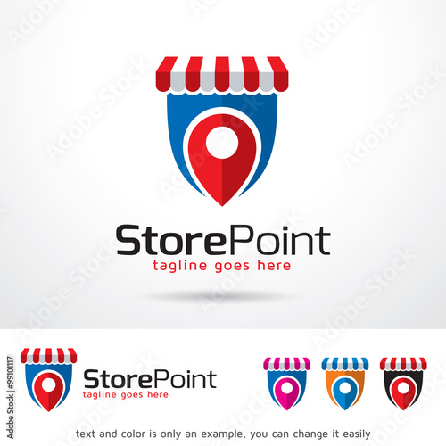 Store Point Logo Template Design Vector