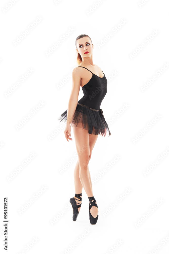 oung beautiful baliet dancer posing on a studio oung beautiful baliet dancer posing on a studio
