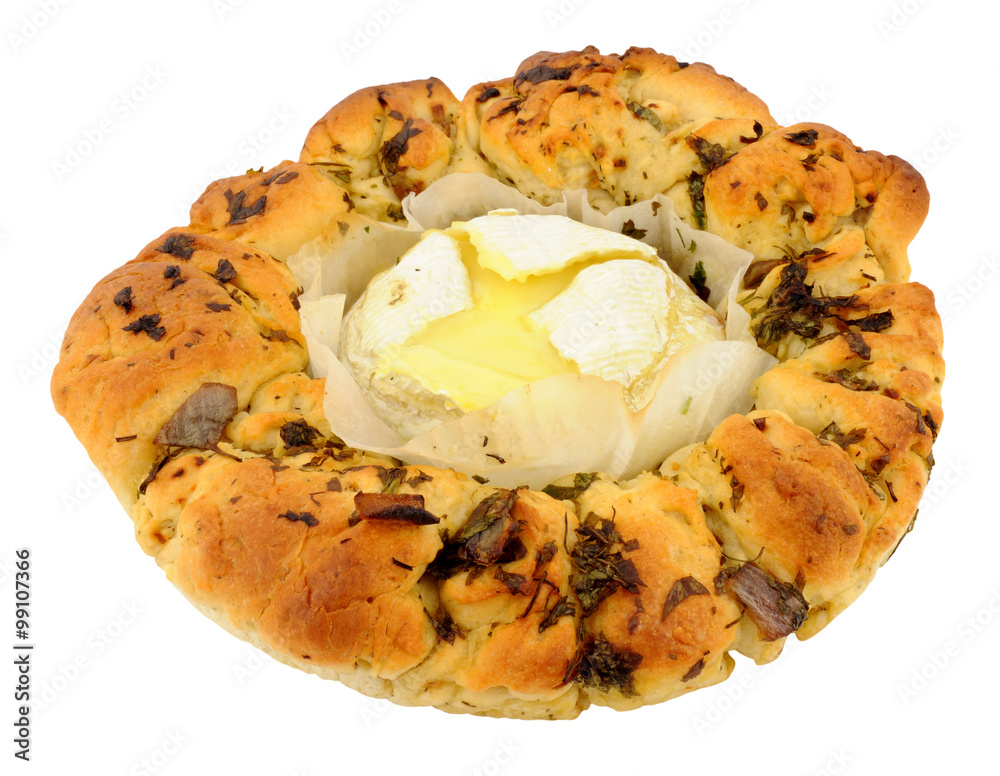 Fototapeta premium Camembert Cheese And Herb Bread