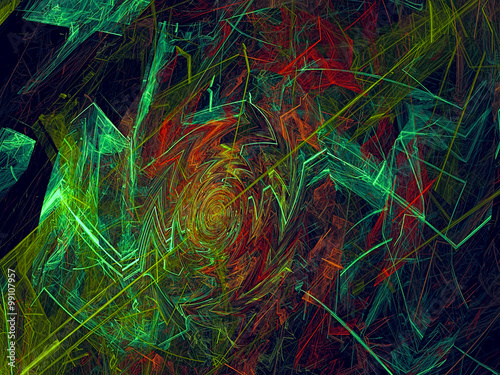 Abstract digitally generated image technology style background