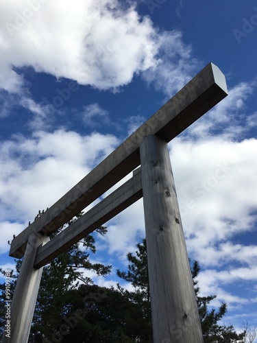 Big gate of Ise shrine photo