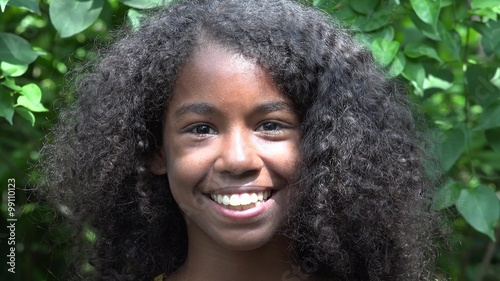 Smiling Teen African Girl