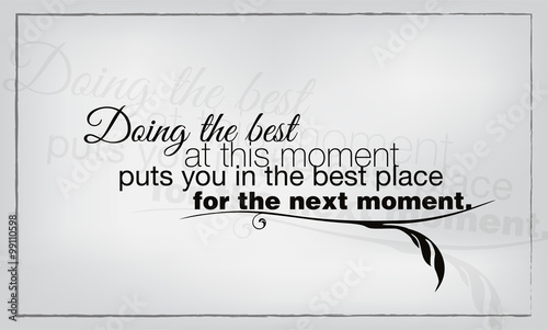 Minimalist motivational poster