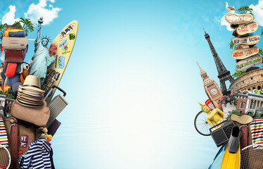 Luggage, goods for holidays, leisure and travel