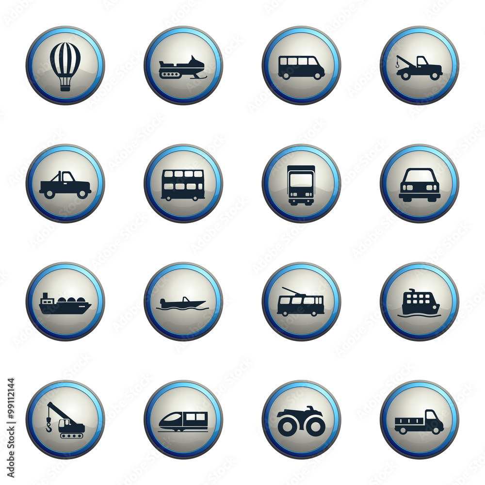 Transportation simply icons