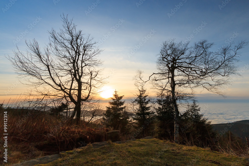 Sonnenuntergang auf der Hornisgrinde Sonnenuntergang auf der Hornisgrinde