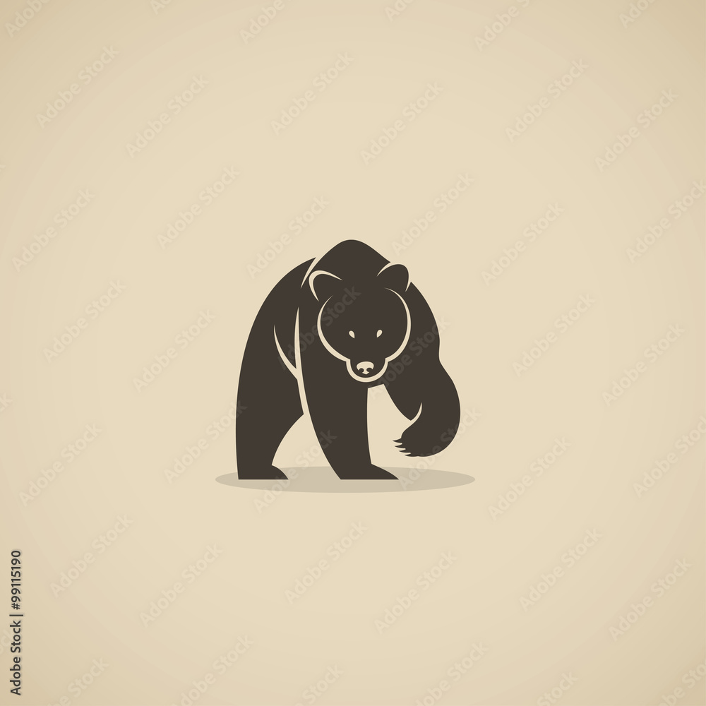 Naklejka premium Bear symbol