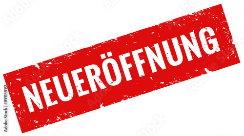 Neueröffnung Stempel rot grunge