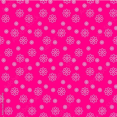 Seamless pink flower pattern