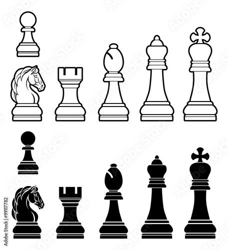 Chess pieces set