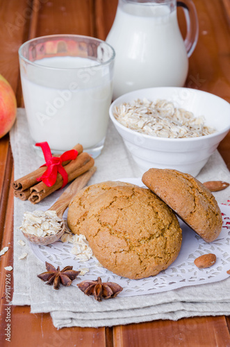 Homemade oatmeal cookies